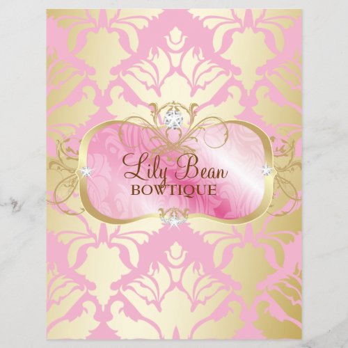 311 Lavish Pink Platter Golden Damask Flyer