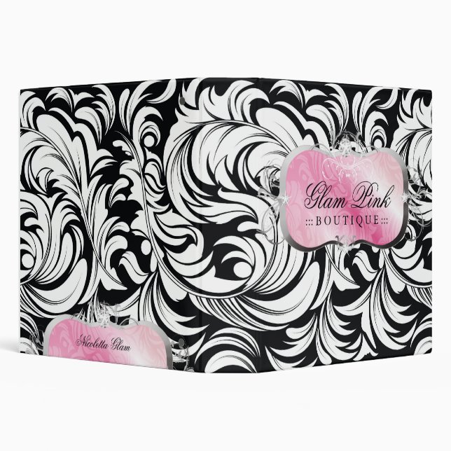 311-Lavish Pink Platter | Silver 3 Ring Binder (Background)