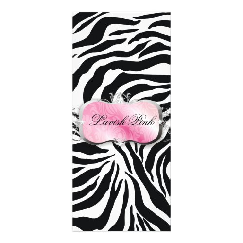 311 Lavish Pink Platter Zebra Price List Rack Card