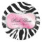 311 Lavish Pink Platter Zebra Stickers