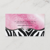 311 Lavish Pink Platter Zebra { Update } Business Card (Back)