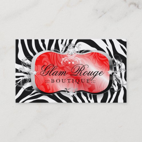 311 Lavish Rouge Platter Silver Business Cards