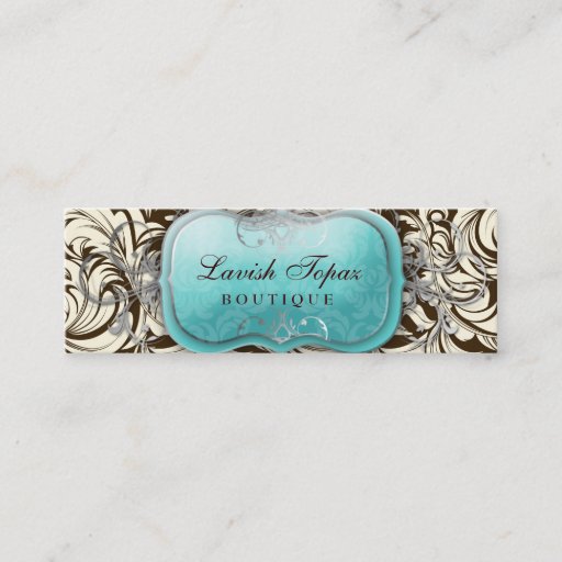 Customizable 311 Lavish Topaz | Brown &amp; Cream Business Card Template