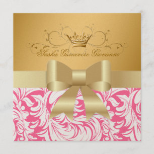 311-Lavishly Golden Baby Shower Invitation