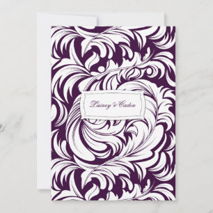 311-Lavishly Lainey Eggplant Invitation