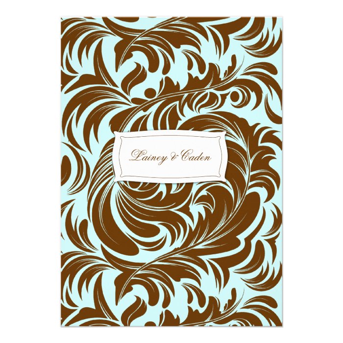 311 Lavishly Lainey Mint Chocolate Invitation