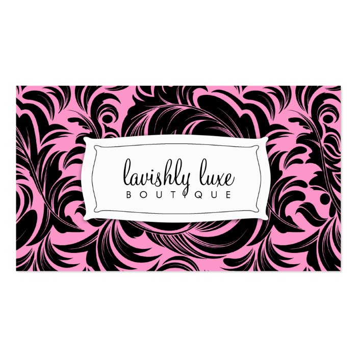 311 Lavishly Lainey  PinkBlackWhite Business Card