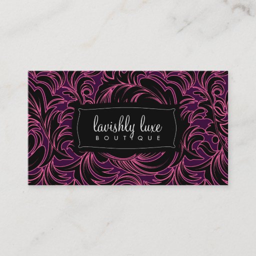 Customizable 311 Lavishly Lainey Purple Velvet Business Card