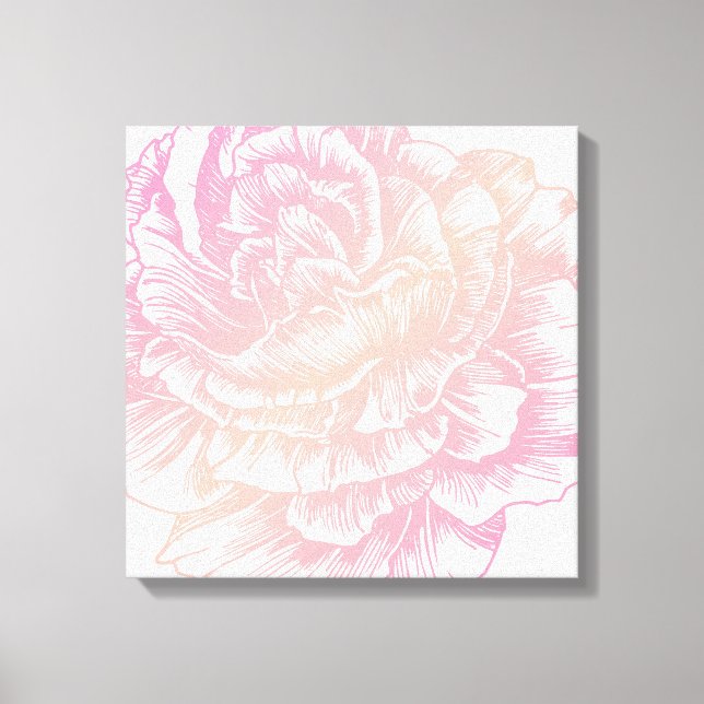 311 Le Plush Fleur Creamy Pink Canvas Print (Front)