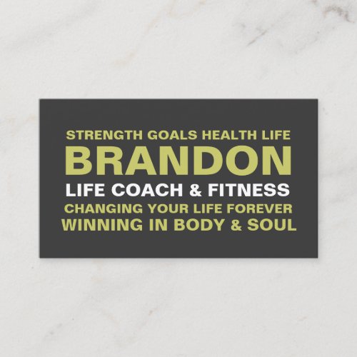311 Life Coach Trainer Etc Business Card