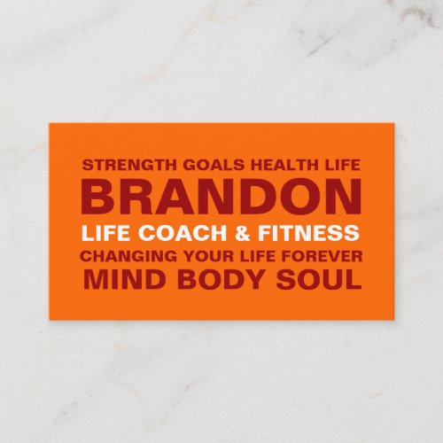 311 Life Coach Trainer Etc. Business Card Template