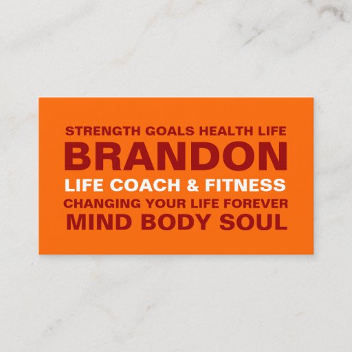 Customizable 311 Life Coach Trainer Etc. Business Card Template