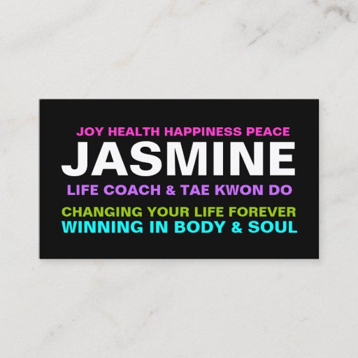 Customizable 311 Life Coach / Trainer / Etc. Business Card Template