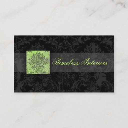 Customizable 311 Lime Jolie Business Cards