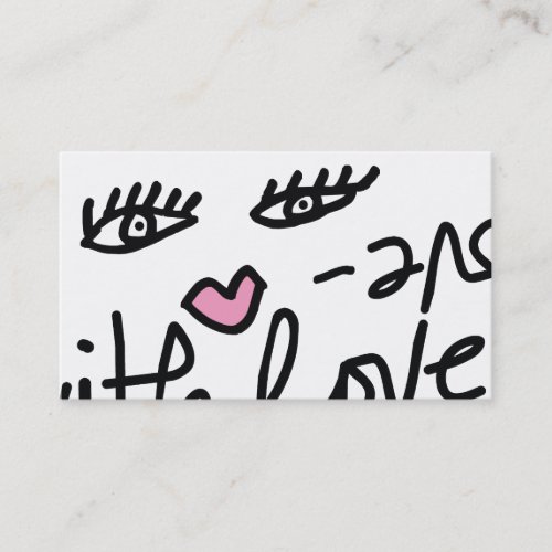 311-Lip Service With Love Customizable | White Business Cards