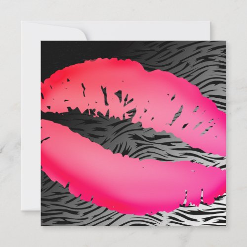 311-Lipstick Kisses | Hip Zebra Custom Announcement