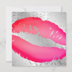 311-Lipstick Kisses   Silver Divine Invitation