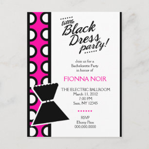 311 LITTLE BLACK DRESS INVITATION