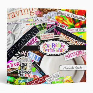 311-Live Richly, Eat Lusciously! Avery Cookbook 3 Ring Binder
