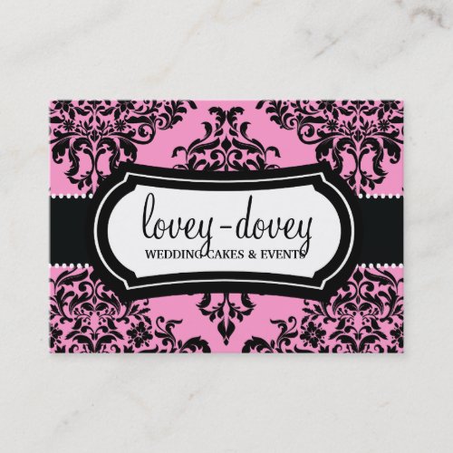 311 Lovey Dovey Damask Appointment Card