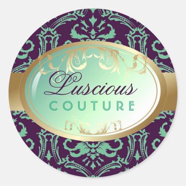 311-Luscious Glow - Teal n Purple Sticker (Front)
