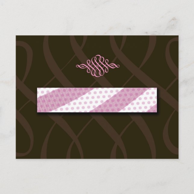 311-Luscious Pink and Chocolate Postcard (Front)