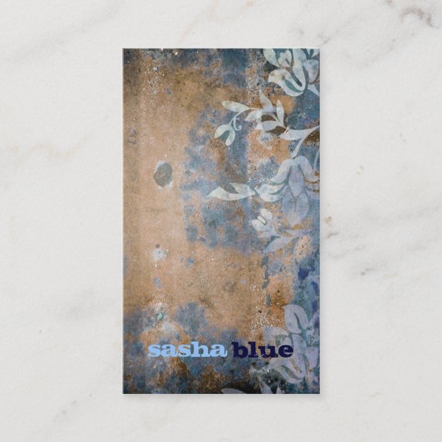 311-Lusciously Rustic Golden Business Card (Front)