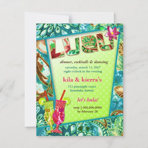 311 Lushious Luau Invitation