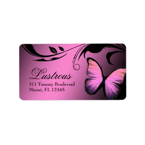 311 Lustrous Butterfly Pink Pout Label
