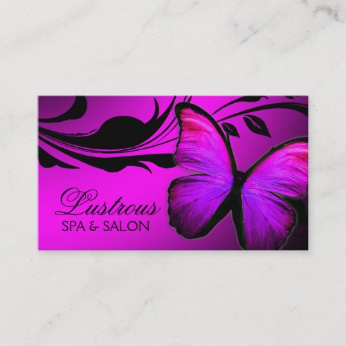 311 Lustrous Butterfly Pink  Purple Business Card