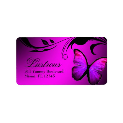 311 Lustrous Butterfly Pink Purple Label