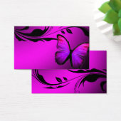 311 Lustrous Butterfly Pink & Purple Name Card (Desk)