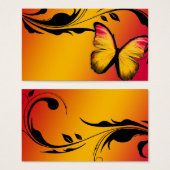 311 Lustrous Butterfly Sunset Name Card (Front & Back)
