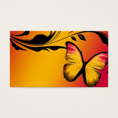 311 Lustrous Butterfly Sunset Name Card Business Card