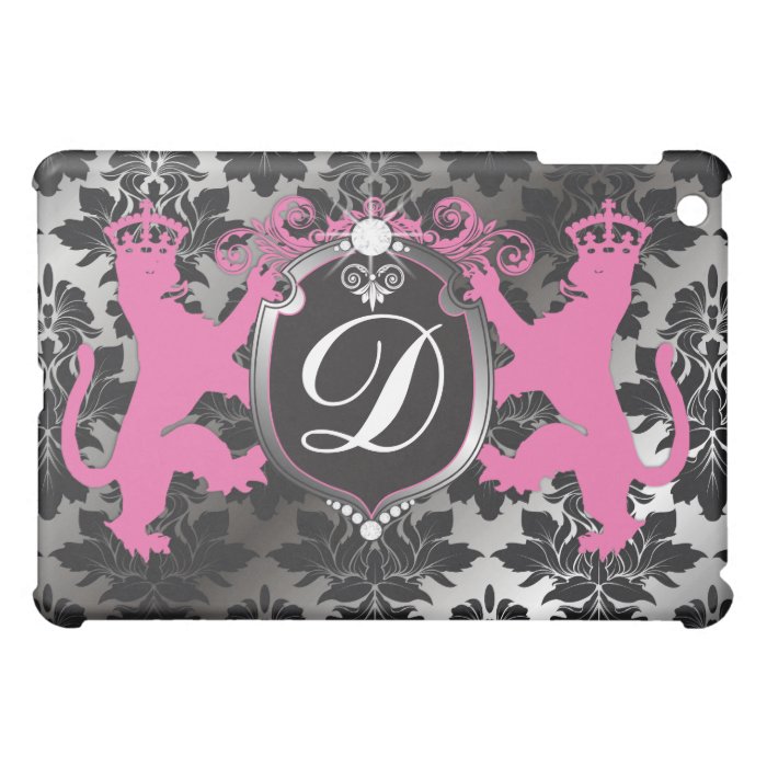 311 Luxe Lion Heraldry Pink iPad Mini Cases