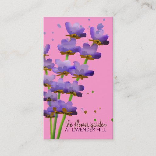 Customizable 311-Luxuriant Lavender | Pink Business Card Template