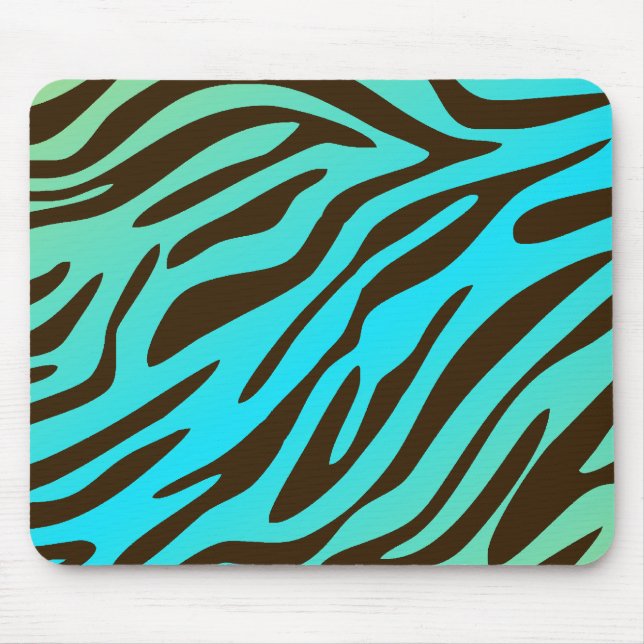 311-Luxuriously Oceanic Zebra Mouse Pad (Front)