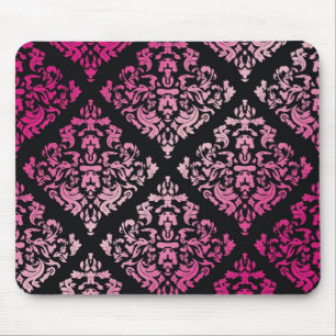 311-Luxuriously Pink Damask Mouse Pad