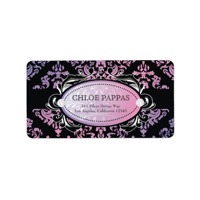 311-Luxuriously Sweetheart Damask Label (Front)