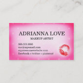 311 Makeup Artist Lets Kiss and Makeup Business Card (Back)