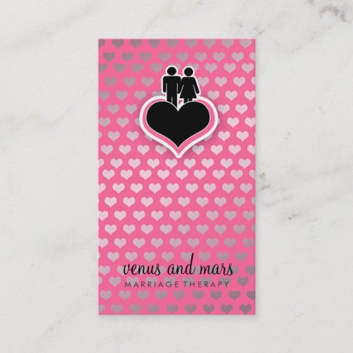 311 Marriage Therapist Pink Business Cards