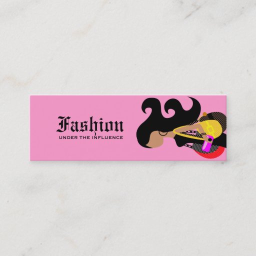 Customizable 311  Monica 2 Fashionista Tag Business Cards