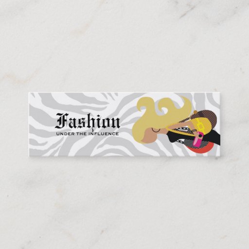 Customizable 311-Monica Fashionista Blond Tag Business Card Template