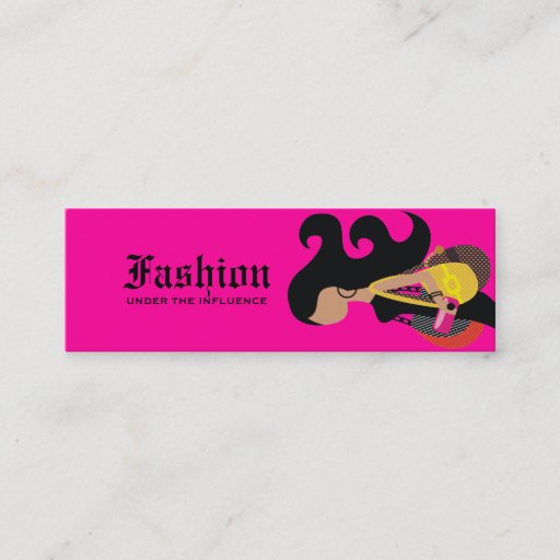 Customizable 311- Monica Fashionista Tag Business Card Template