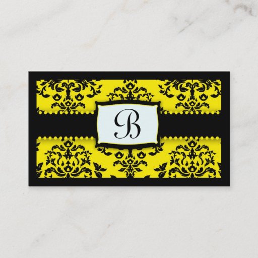 Customizable 311 Monogram Icing on the Cake Bee Business Card Template