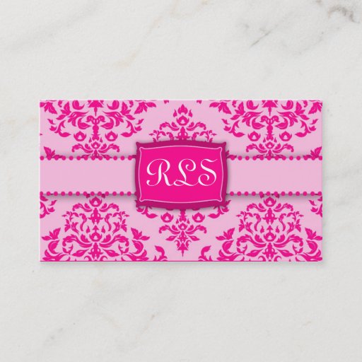 Customizable 311-Monogram Icing on the Cake - Pink Business Cards