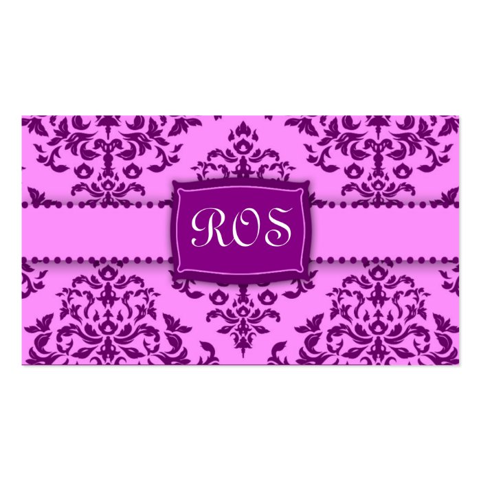 311 Monogram Icing on the Cake   Purple Business Card