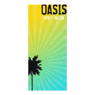 311 Oasis Palm Tree Gift Certifcate Blue Rack Card