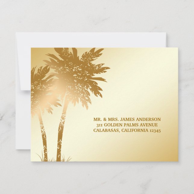 311 Paradise Found RSVP | Golden Palms Postcard (Front)