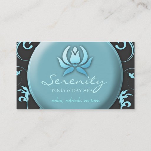 Customizable 311 Peaceful Spa Delight Business Card Template